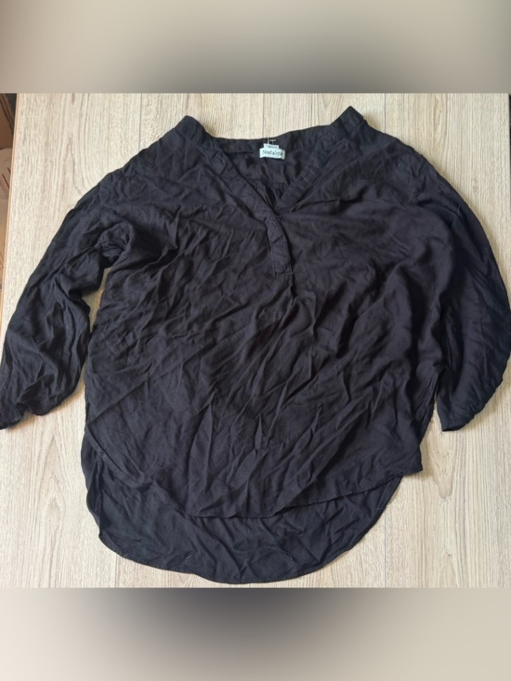 Nostalgia black half sleeve shirt top